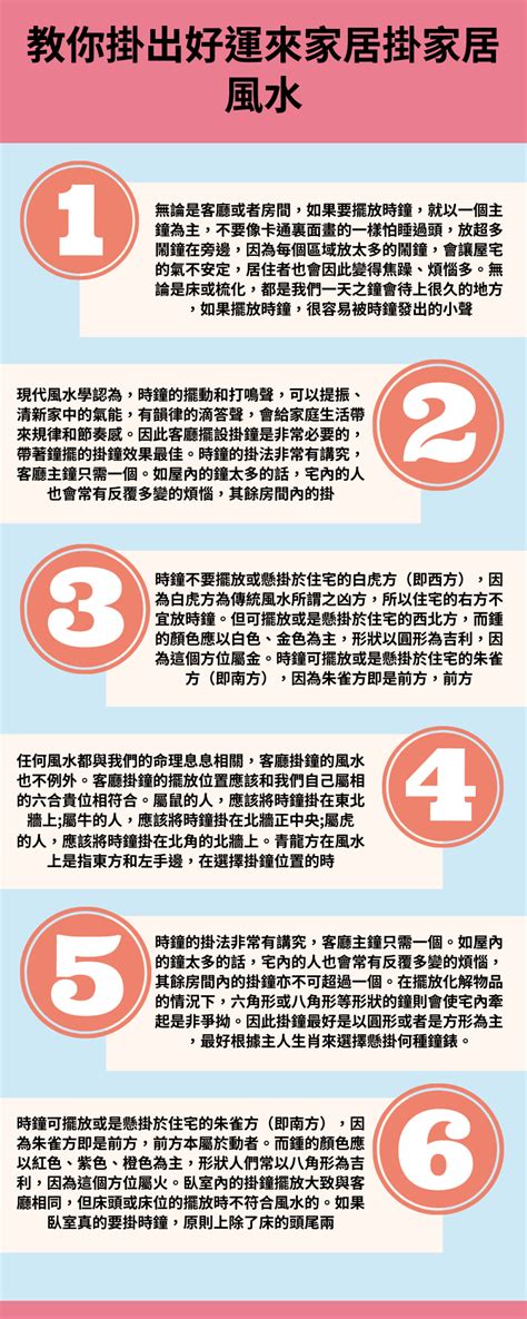 房間 時鐘 風水|家居風水｜時鐘擺放有忌諱 除別對正大門口 還有3個禁 